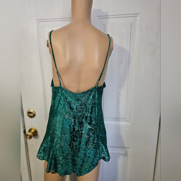 Vintage VICTORIAS SECRET Gold Label Velvet Teddy Lingerie Romper - Picture 4 of 5